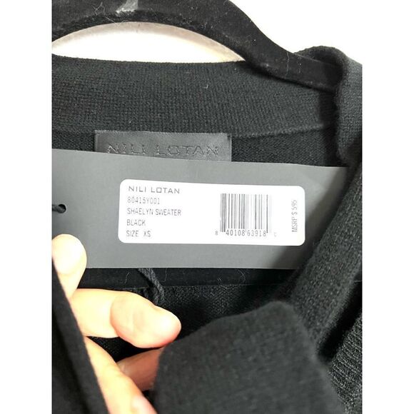 Nili Lotan Shaelyn Cashmere Sweater - Black Size XS - Picture 8 of 12